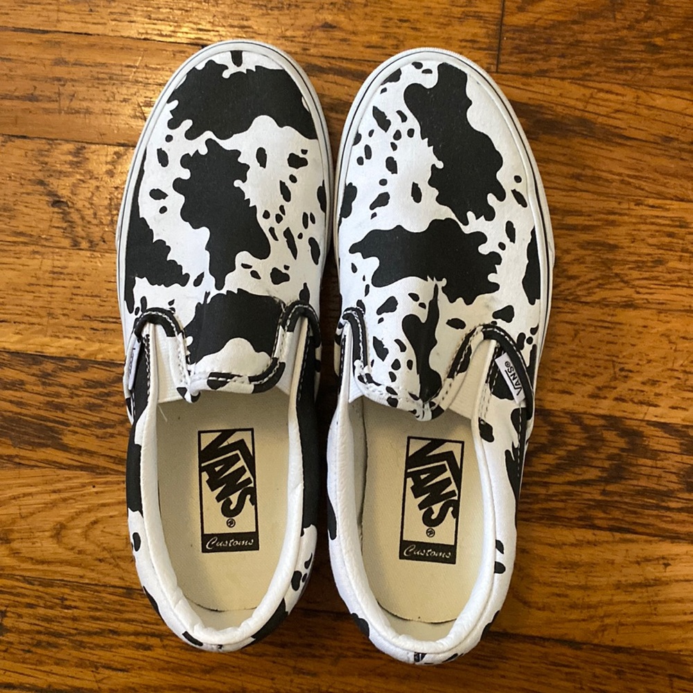new - cow print vans - 7.5